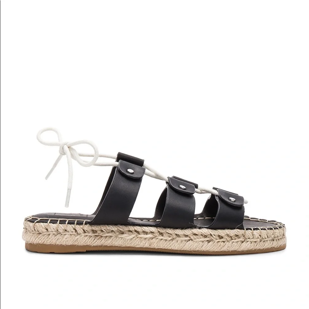 Dolce Vita REVOLVE Vana Espadrille Black Sandals - Picture 2 of 4